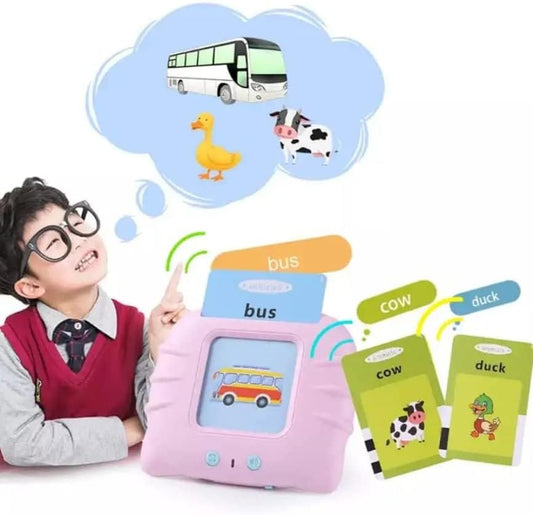 Card Gallery Preschool Learning Toys Early Educational Intelligent Electric Kids Language Card Reader Words Reading Learning Words Study Toys Game for Kids...