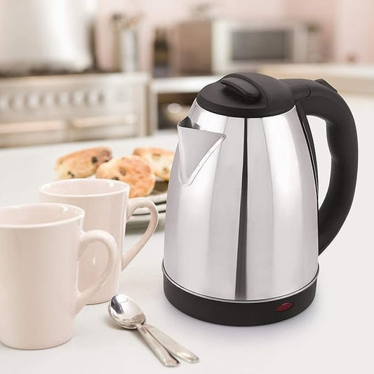 Electric Kettle | Stainless Steel Kettle | Boil Dry Protection &amp; Auto Shut Off Feature | Ideal for Hot Water, Tea &amp; Coffee Maker | 1500W