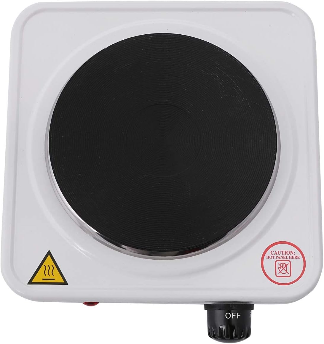 GHP32013 1000W Electric Single Hot Plate for Flexible & Precise Table Top Cooking - Cast Iron Heating Plate