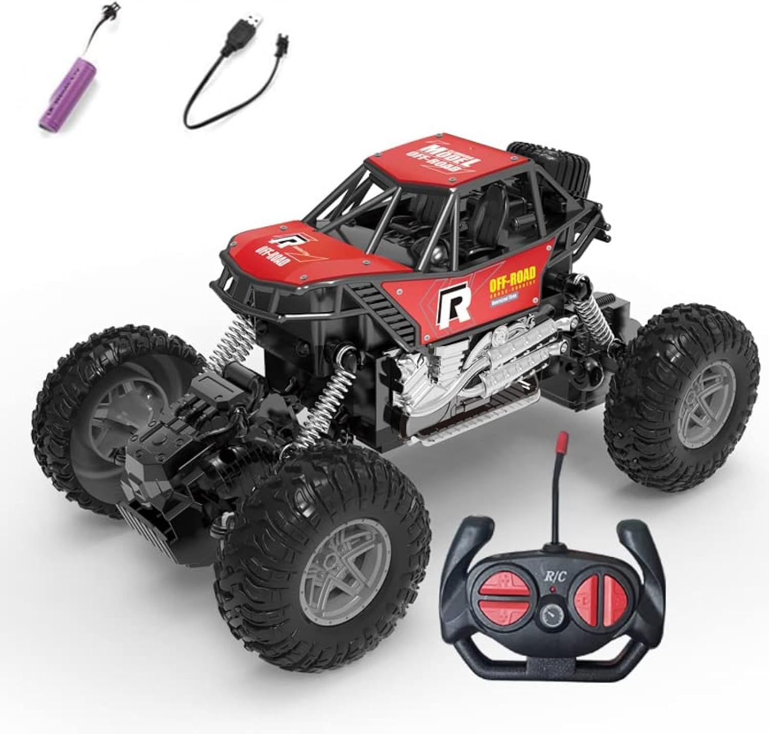 &nbsp;Car Toys Remote Control, Off-road Climbing Car High-speed Drift Racing Toy with Rechargeable Battery,Boys Girls Kids...