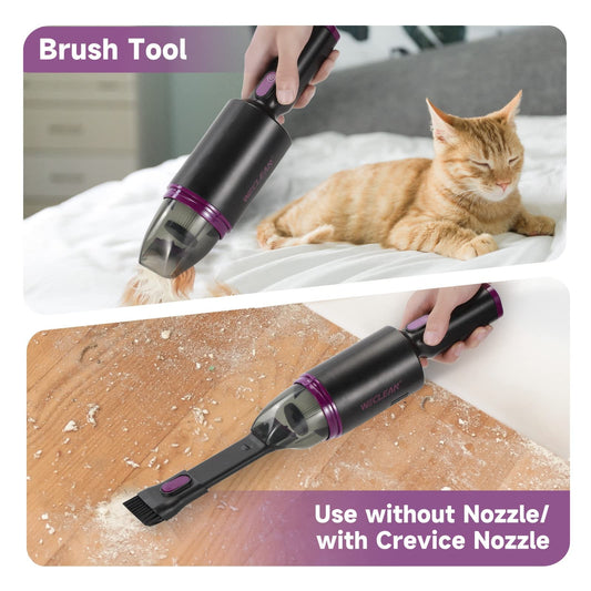 Handheld vacuum cleaner (black + purple)